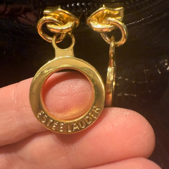 Estee Lauder Black Cosmetic Bag with Gold Zipper - Picture 6 of 9